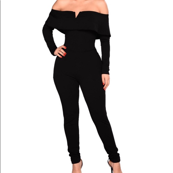 off the shoulder romper pants